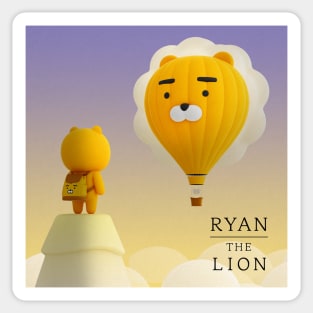 Hello! Ryan Kakao Friends (헬로! 라이언 카카오프렌즈) - Ryan The Lion Sticker